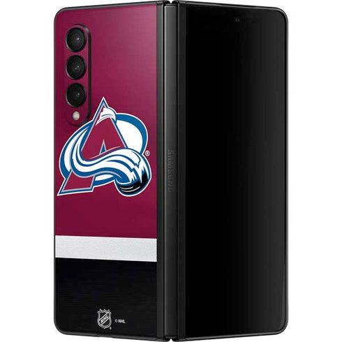 NHL Colorado Avalanche Jersey Galaxy Z Fold3 5G Skin